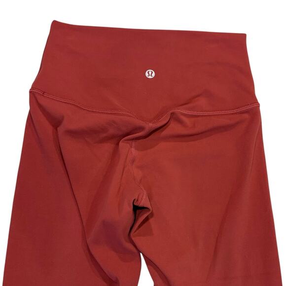 Lululemon Wunder Train Crop High Rise, Cayenne Size 4 - Picture 2 of 4